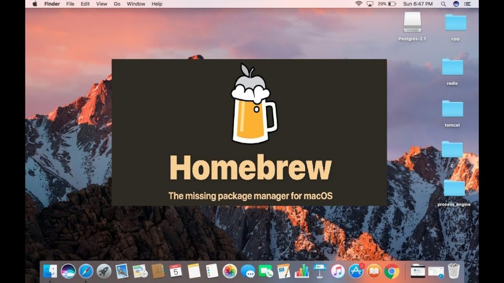 homebrew install mac